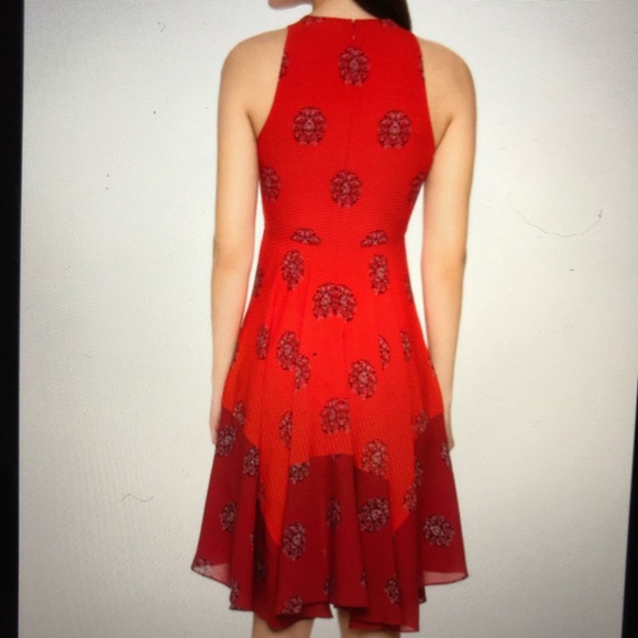 A.L.C Elisa Silk Sleeveless Red Dress, Size 2. - Picture 3 of 11